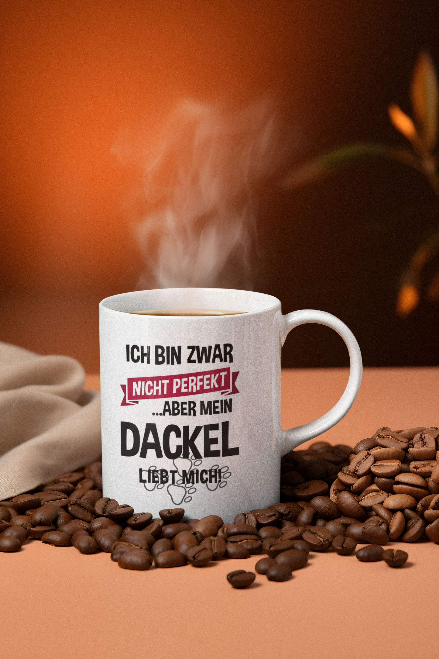 Tasse, innen weiß - Mein Dackel liebt mich -  🐾version