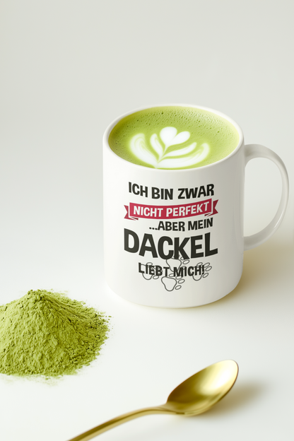 Tasse, innen weiß - Mein Dackel liebt mich -  🐾version
