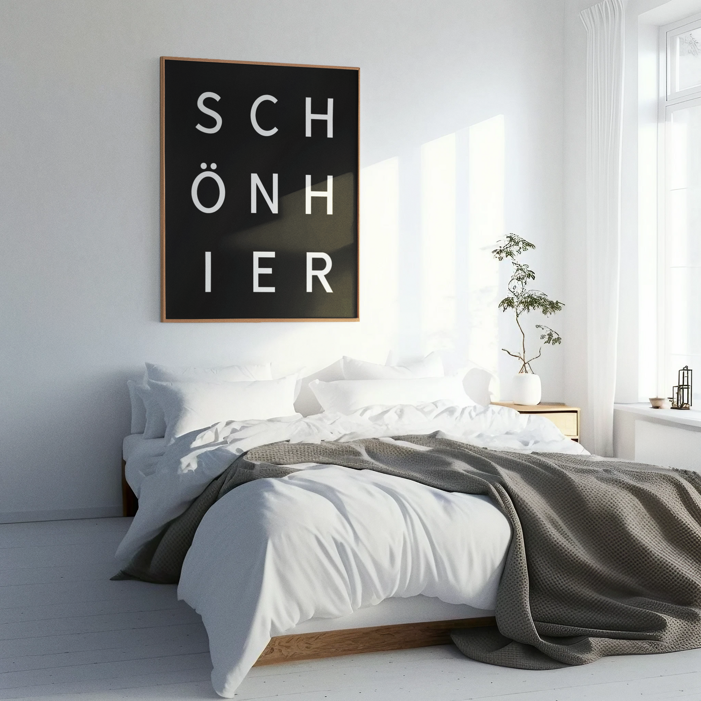 SCHÖN HIER - schwarzer Hintergrund
