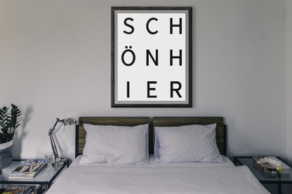 SCHÖN HIER - weißer Hintergrund
