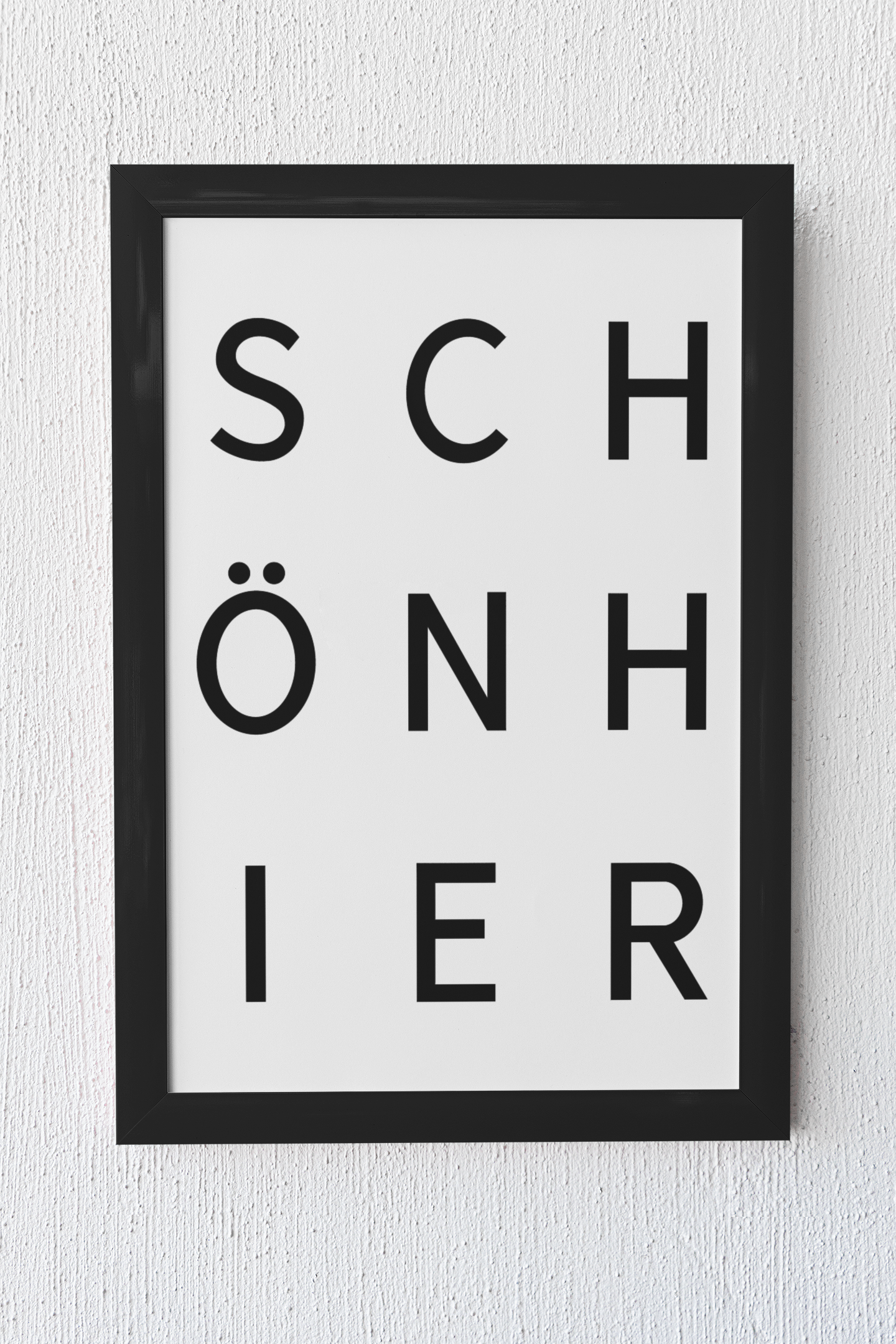 SCHÖN HIER - weißer Hintergrund