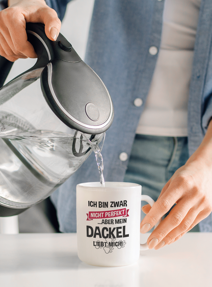 Tasse, innen weiß - Mein Dackel liebt mich -  🐾version