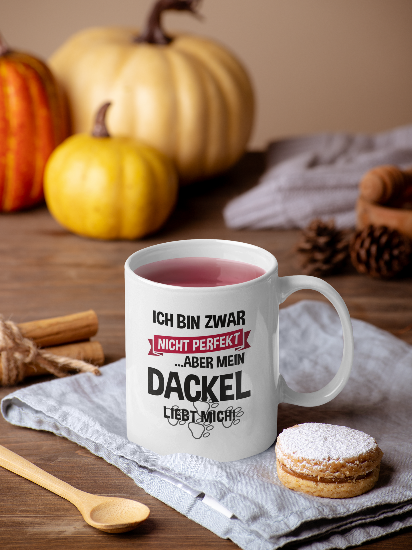 Tasse, innen weiß - Mein Dackel liebt mich -  🐾version